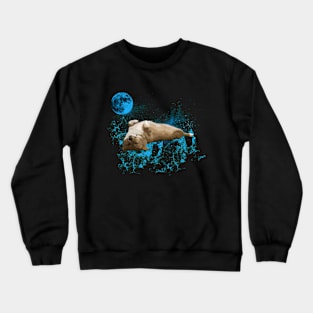 Space-Bound Adventure Sleeping Corgi Crewneck Sweatshirt